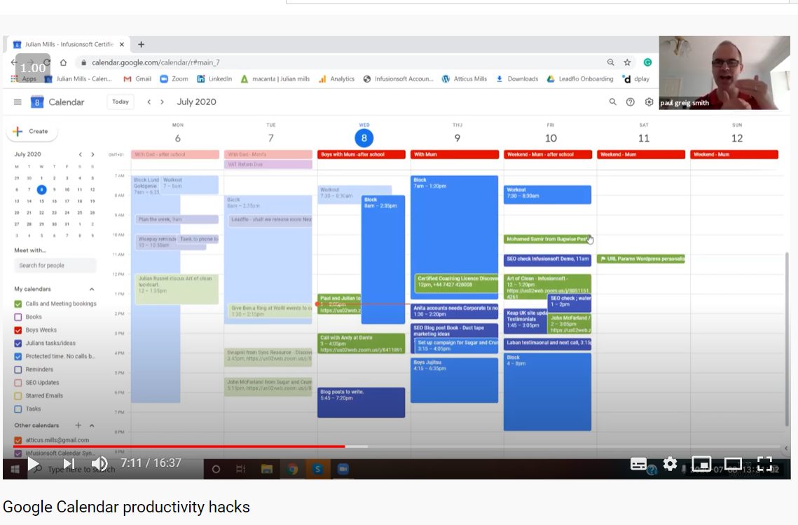 Google Calendar Productivity Hacks