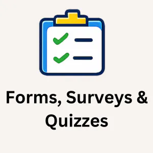 free live highlevel training workshop: Week 7 Forms, Surveys and Quizzes