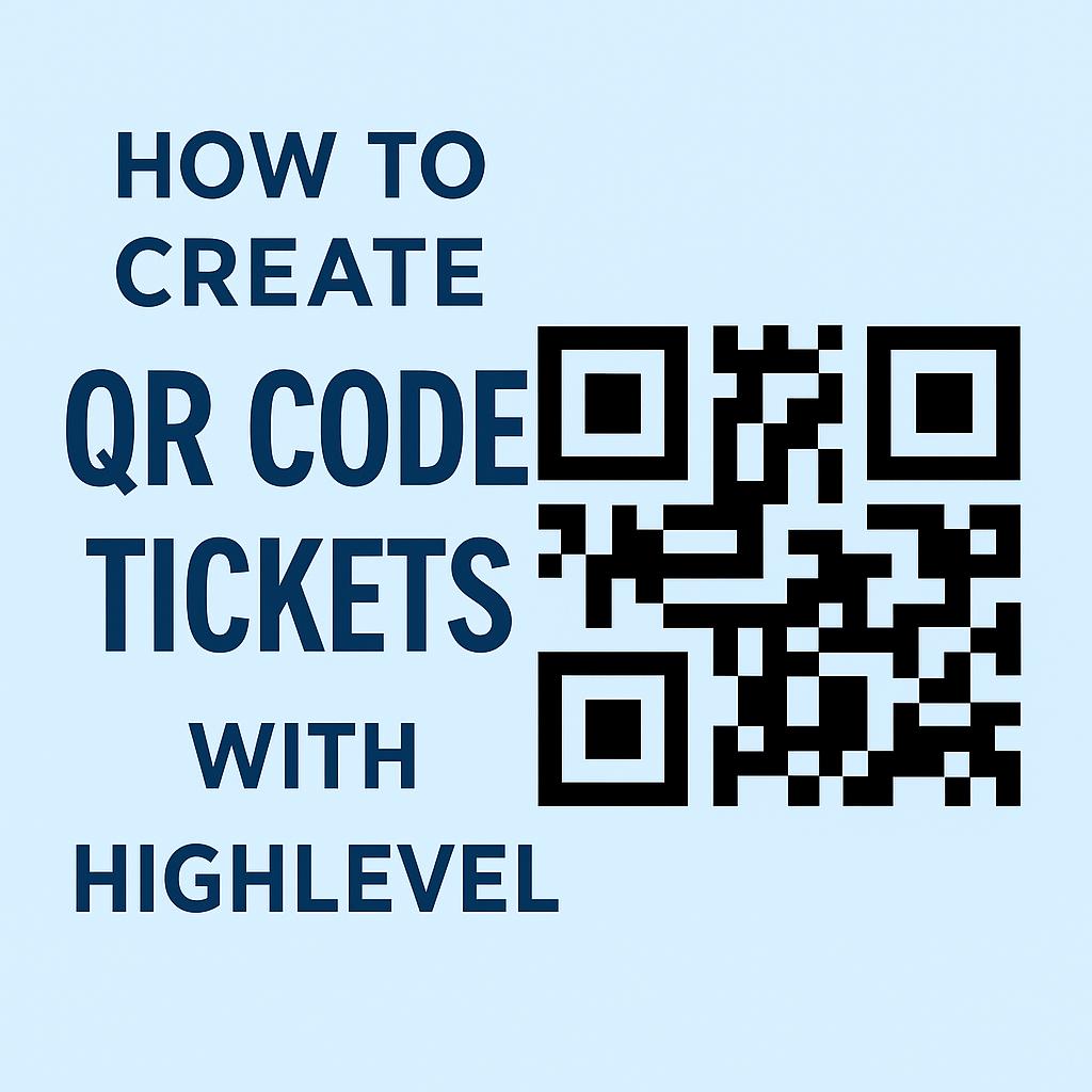 Create personalised QR code event tickets using HighLevel. Track attendance, automate follow-ups, and streamline event check-ins