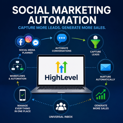 social marketing automation with highlevel